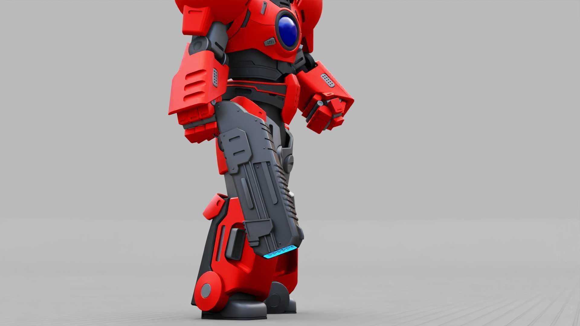 EXOSKELETON SOLDIER TROMOS RIGGED 3D model_32