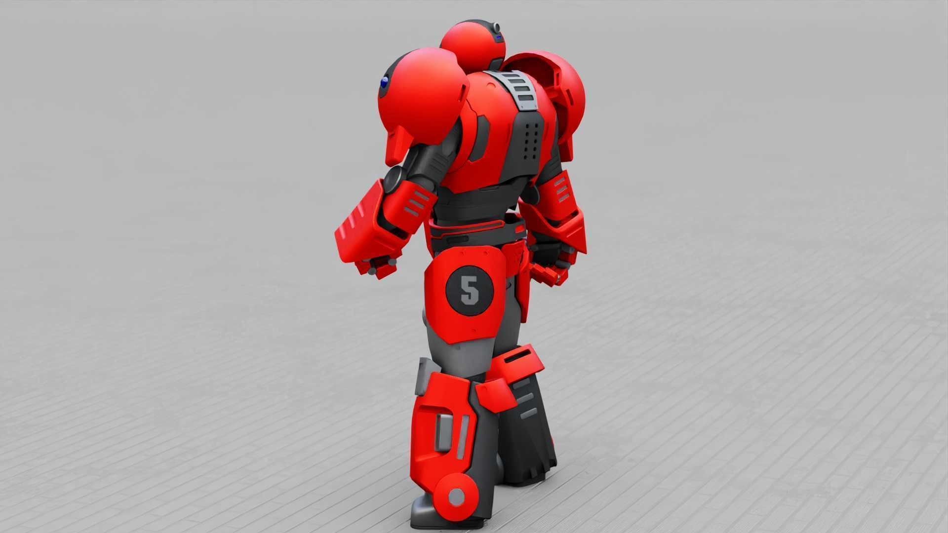 EXOSKELETON SOLDIER TROMOS RIGGED 3D model_7