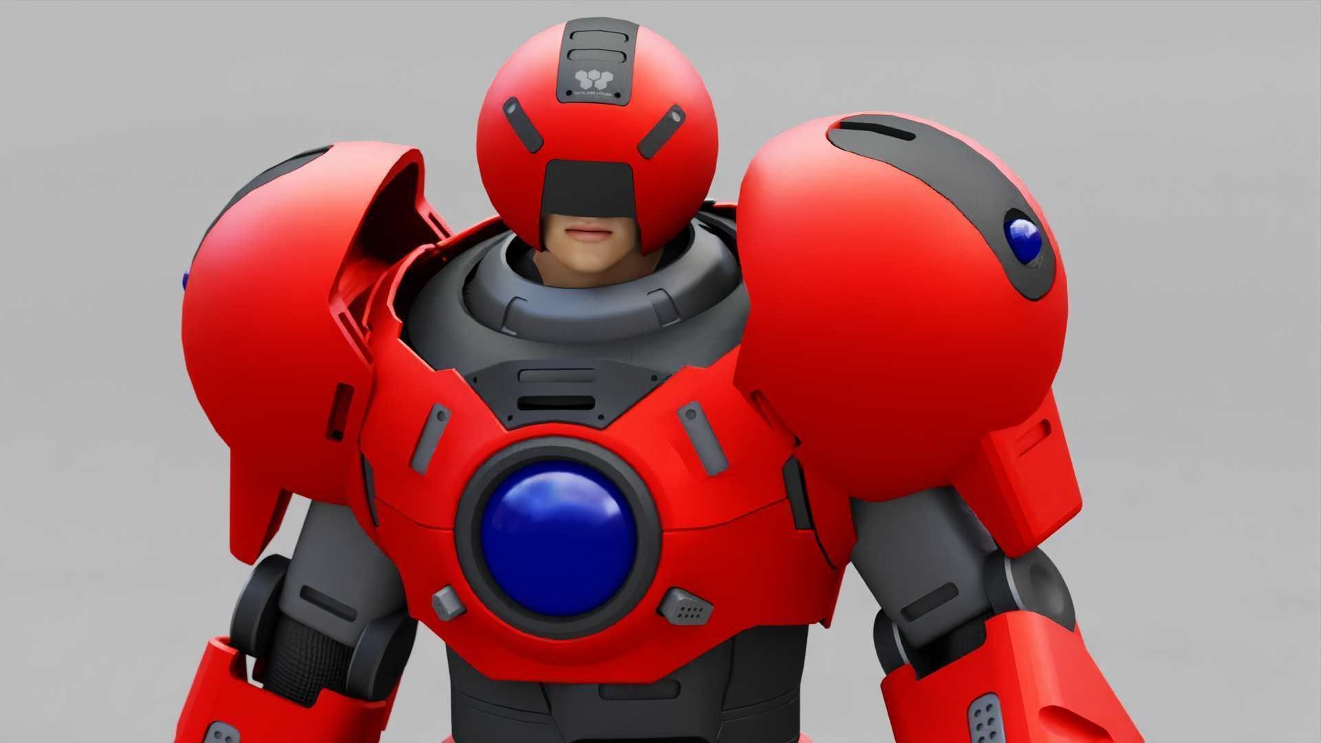 EXOSKELETON SOLDIER TROMOS RIGGED 3D model_27