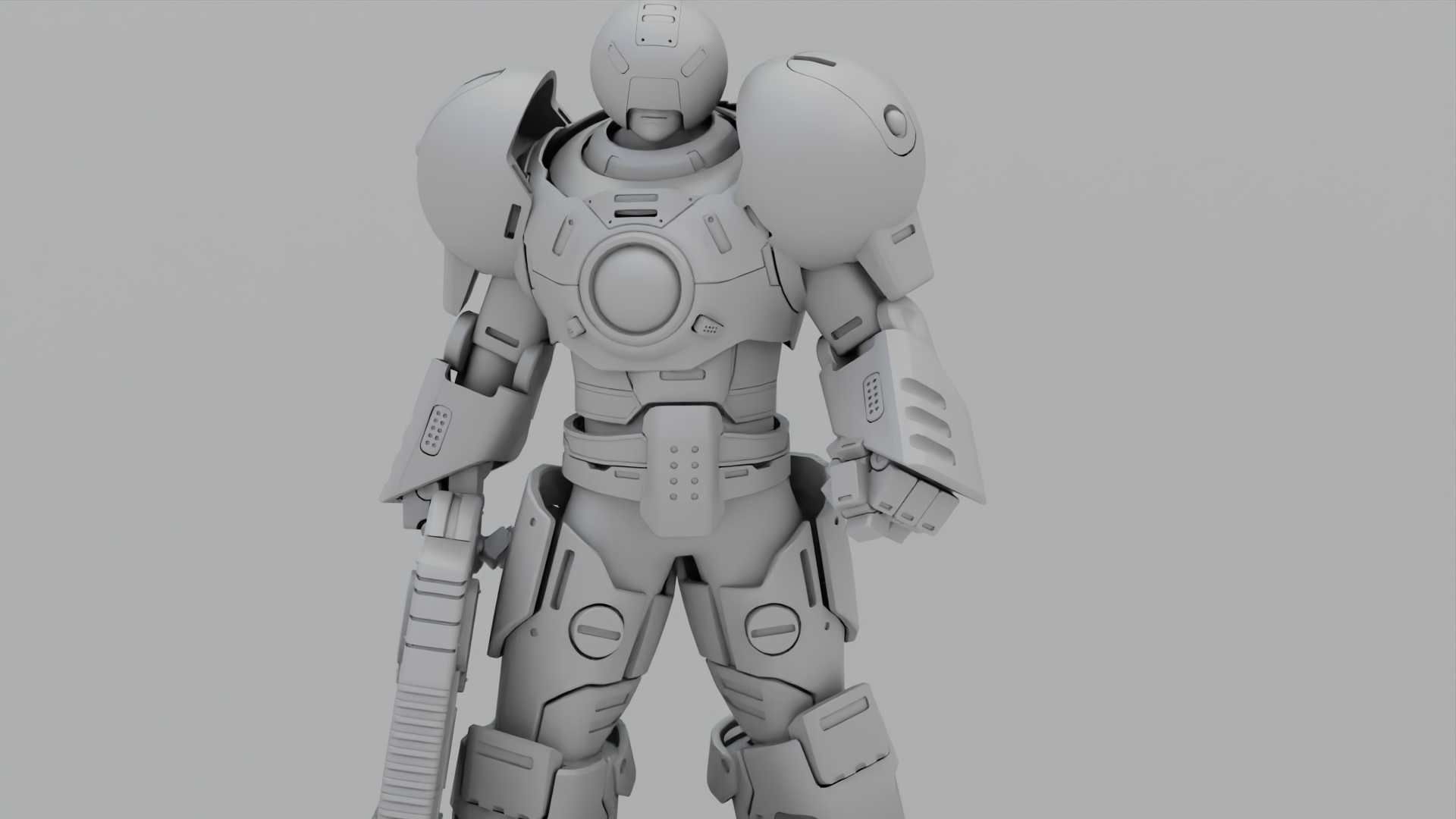 EXOSKELETON SOLDIER TROMOS RIGGED 3D model_34