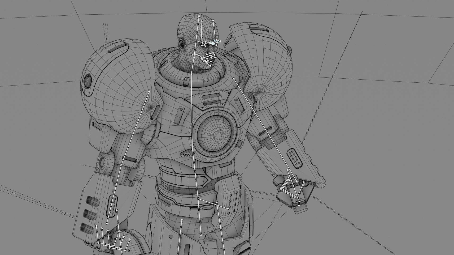 EXOSKELETON SOLDIER TROMOS RIGGED 3D model_43