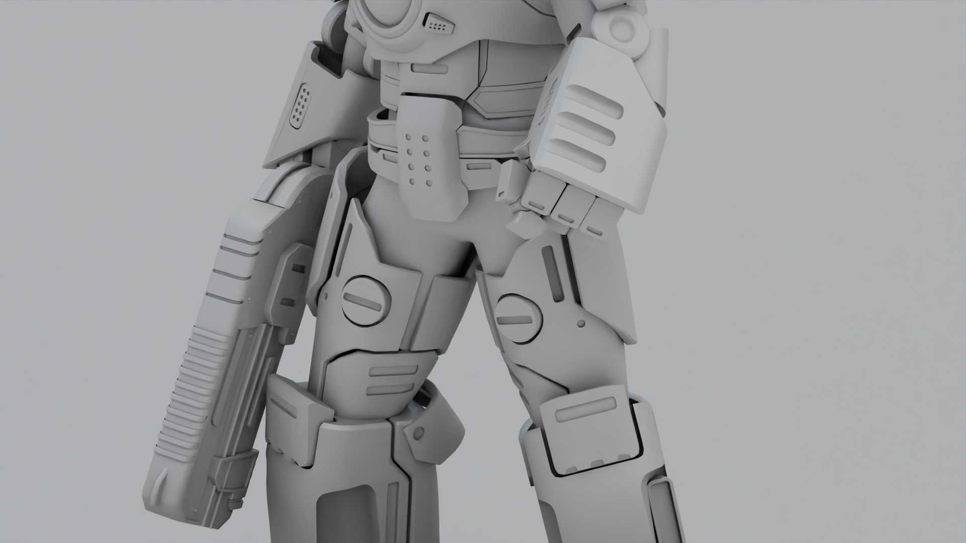EXOSKELETON SOLDIER TROMOS RIGGED 3D model_37