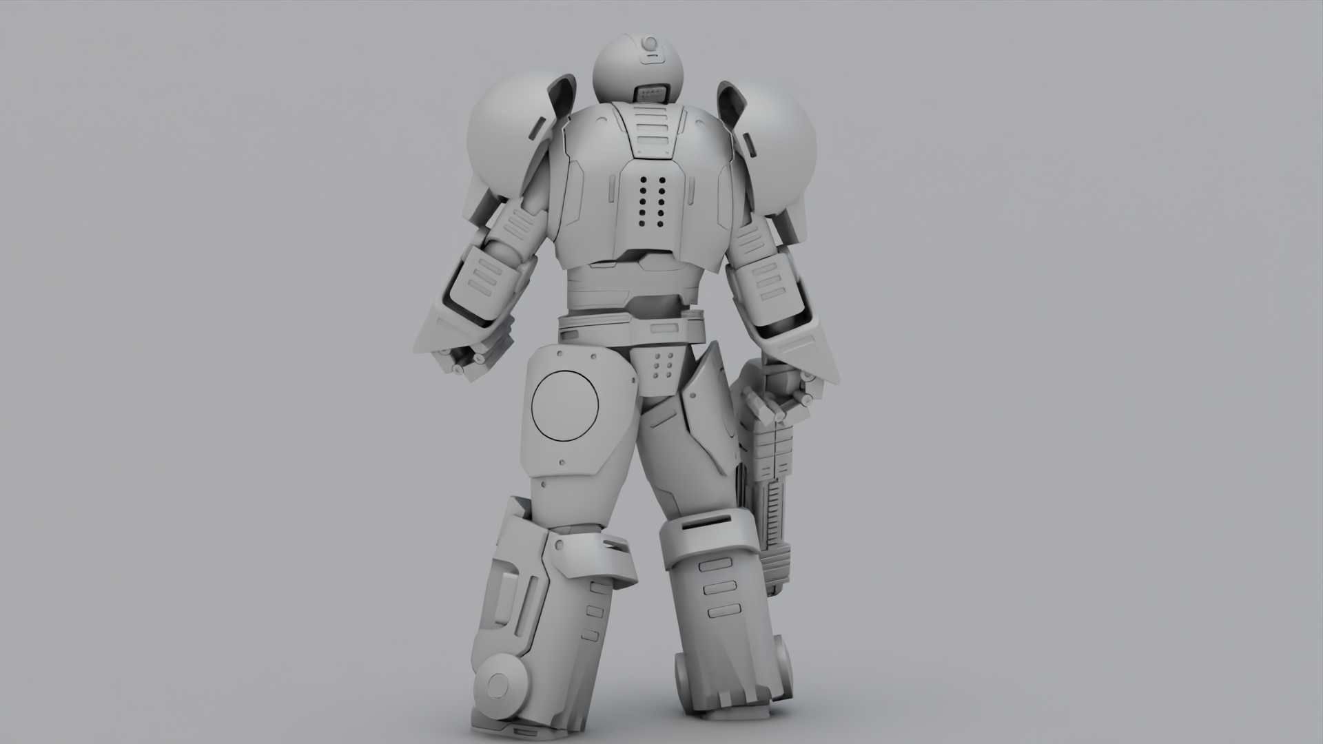 EXOSKELETON SOLDIER TROMOS RIGGED 3D model_39