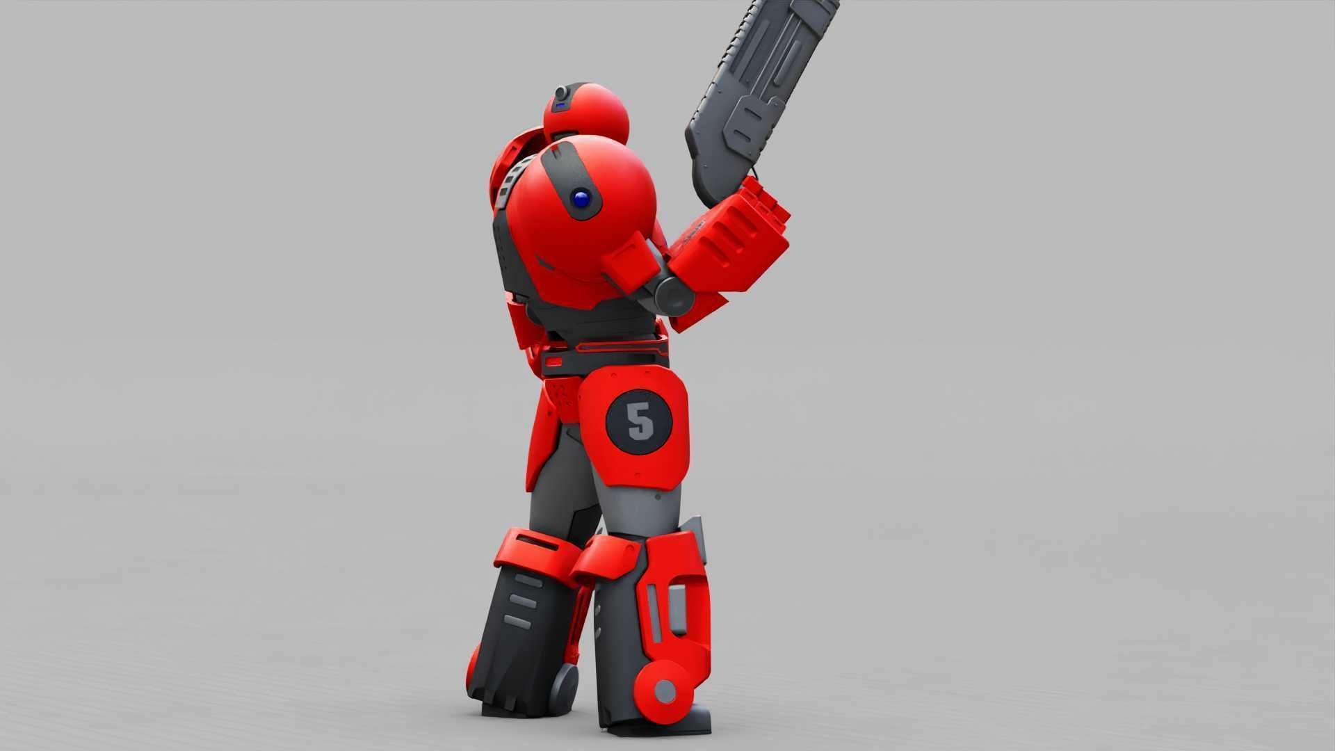 EXOSKELETON SOLDIER TROMOS RIGGED 3D model_23
