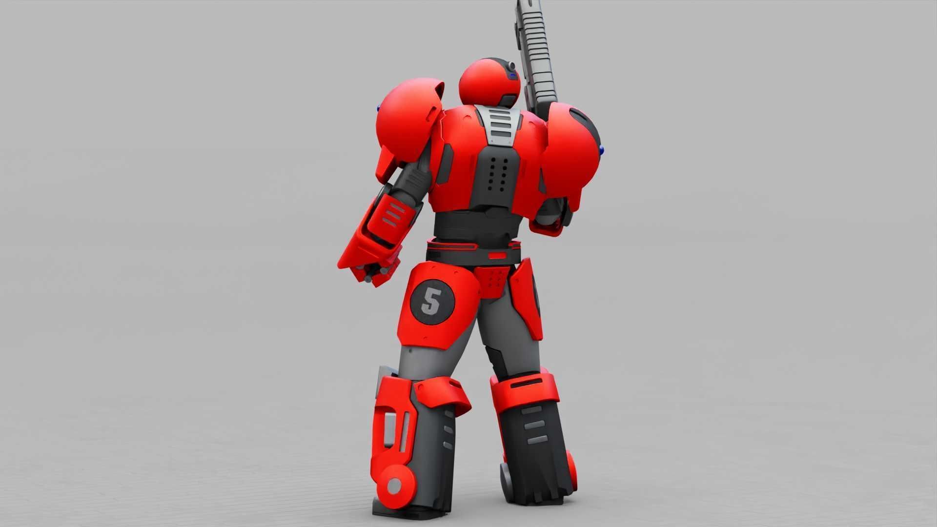 EXOSKELETON SOLDIER TROMOS RIGGED 3D model_21