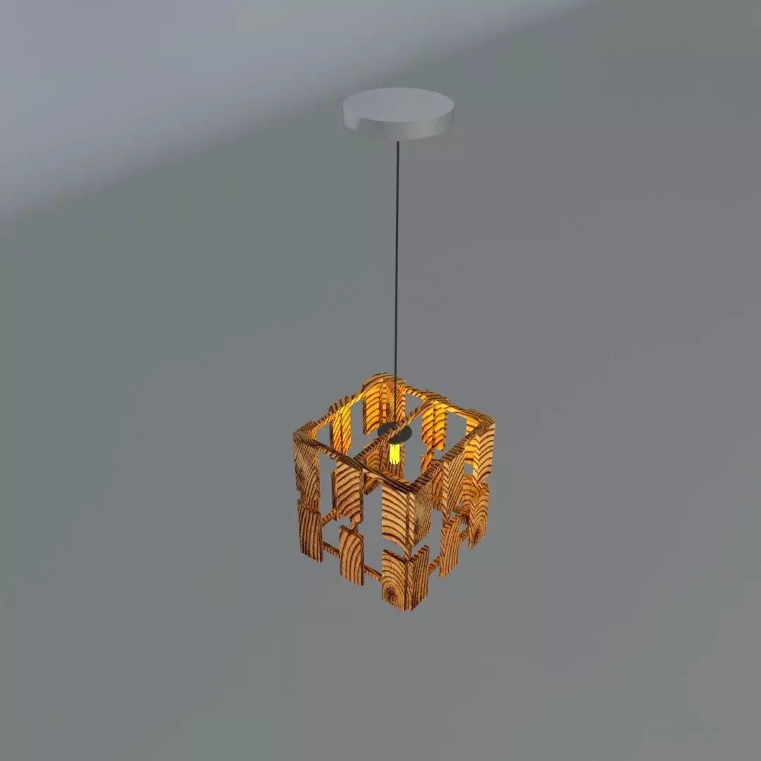 suspended ceiling lamp  3D model_0