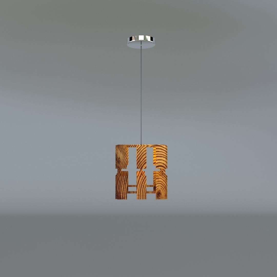 suspended ceiling lamp  3D model_5