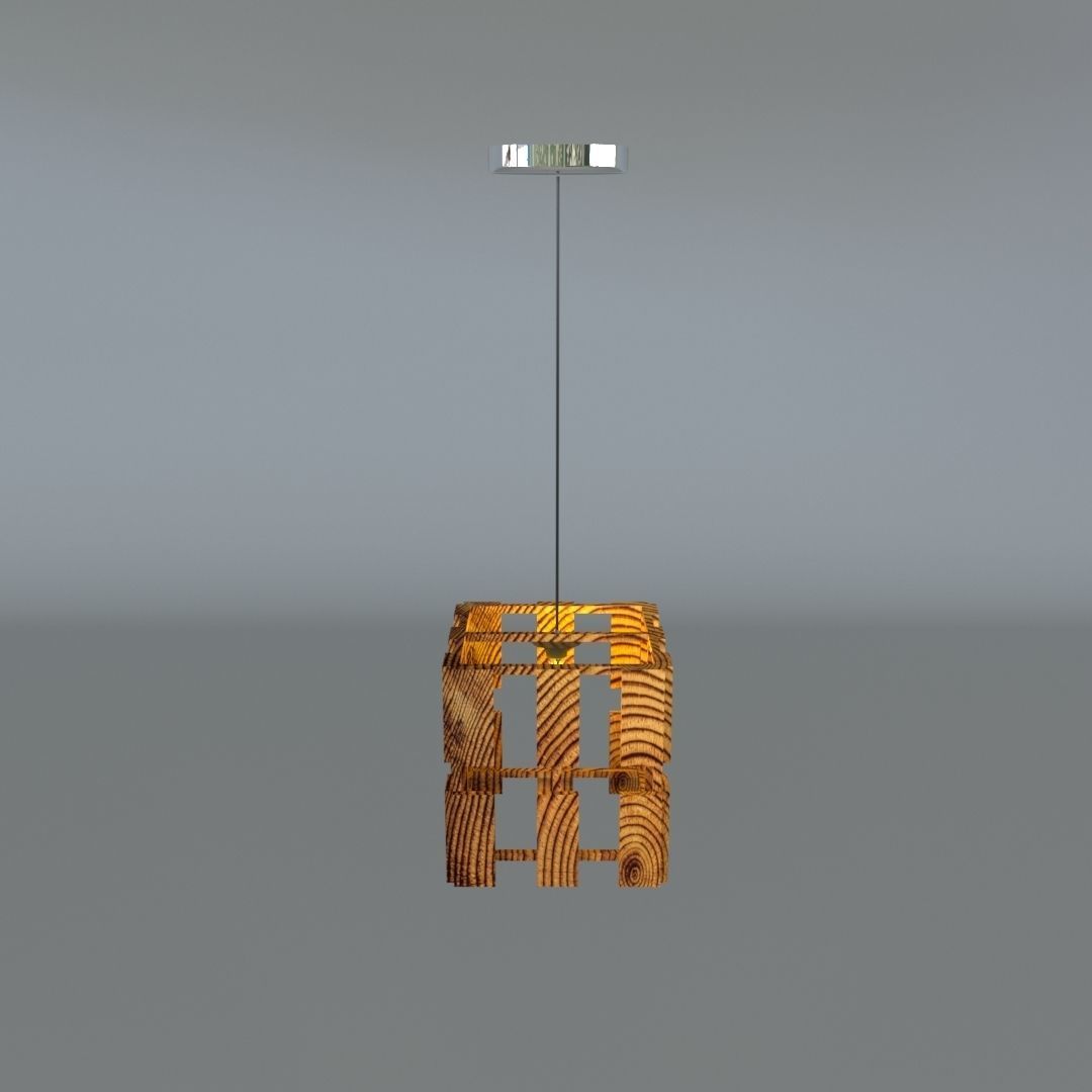 suspended ceiling lamp  3D model_1
