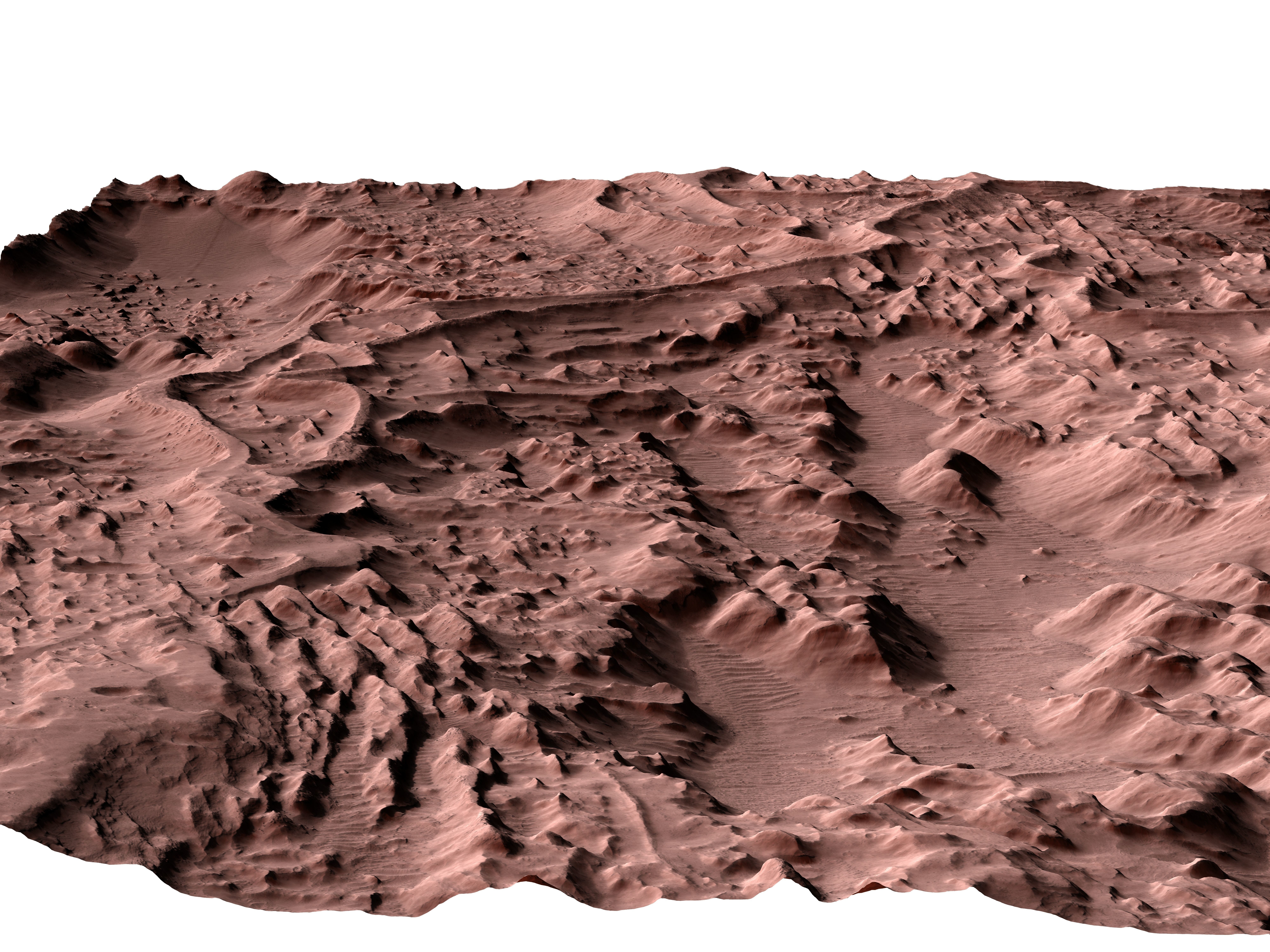 MARS VR - Inverted Streams in the Aeolis Region 3D model_1