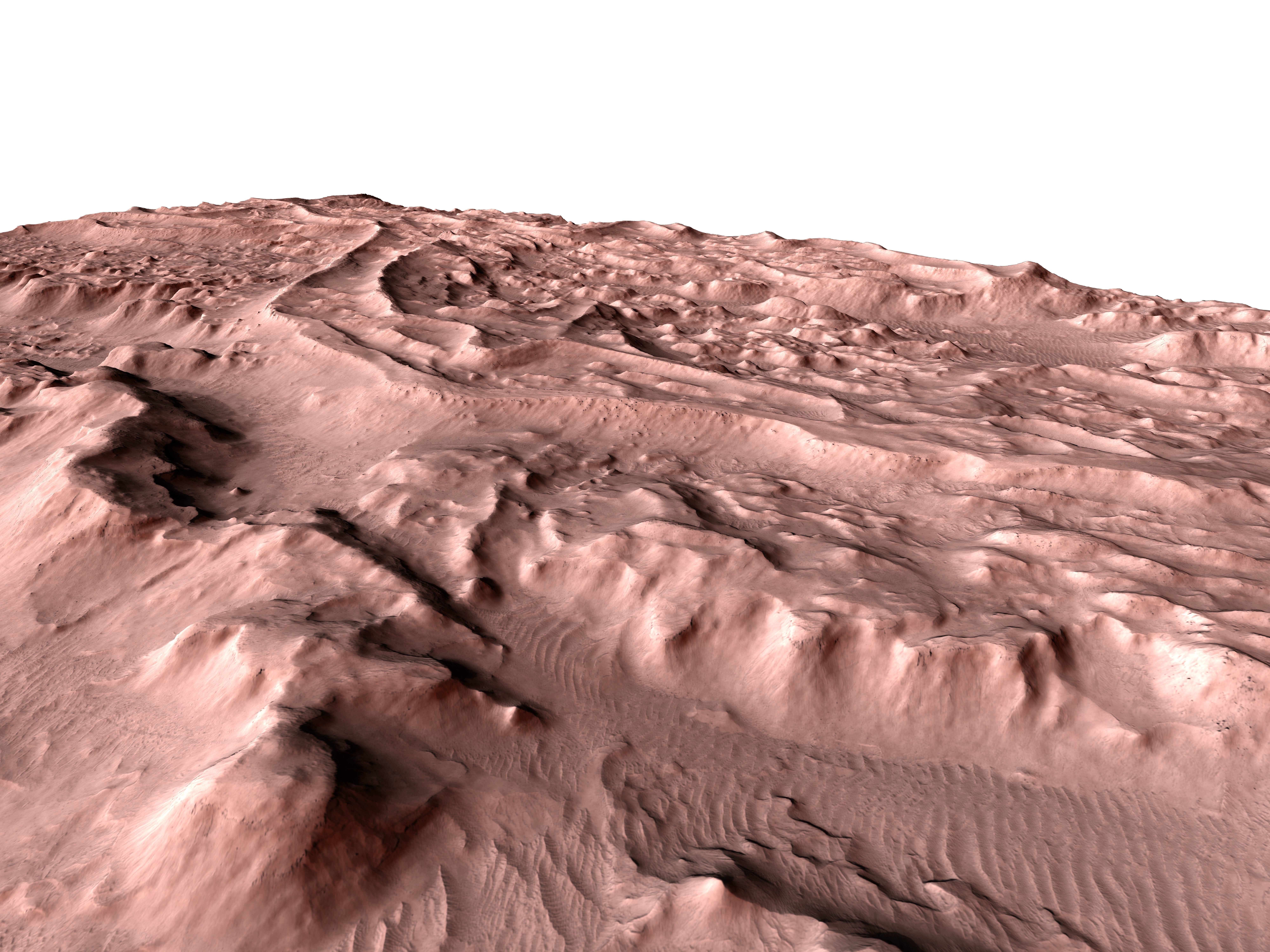 MARS VR - Inverted Streams in the Aeolis Region 3D model_2