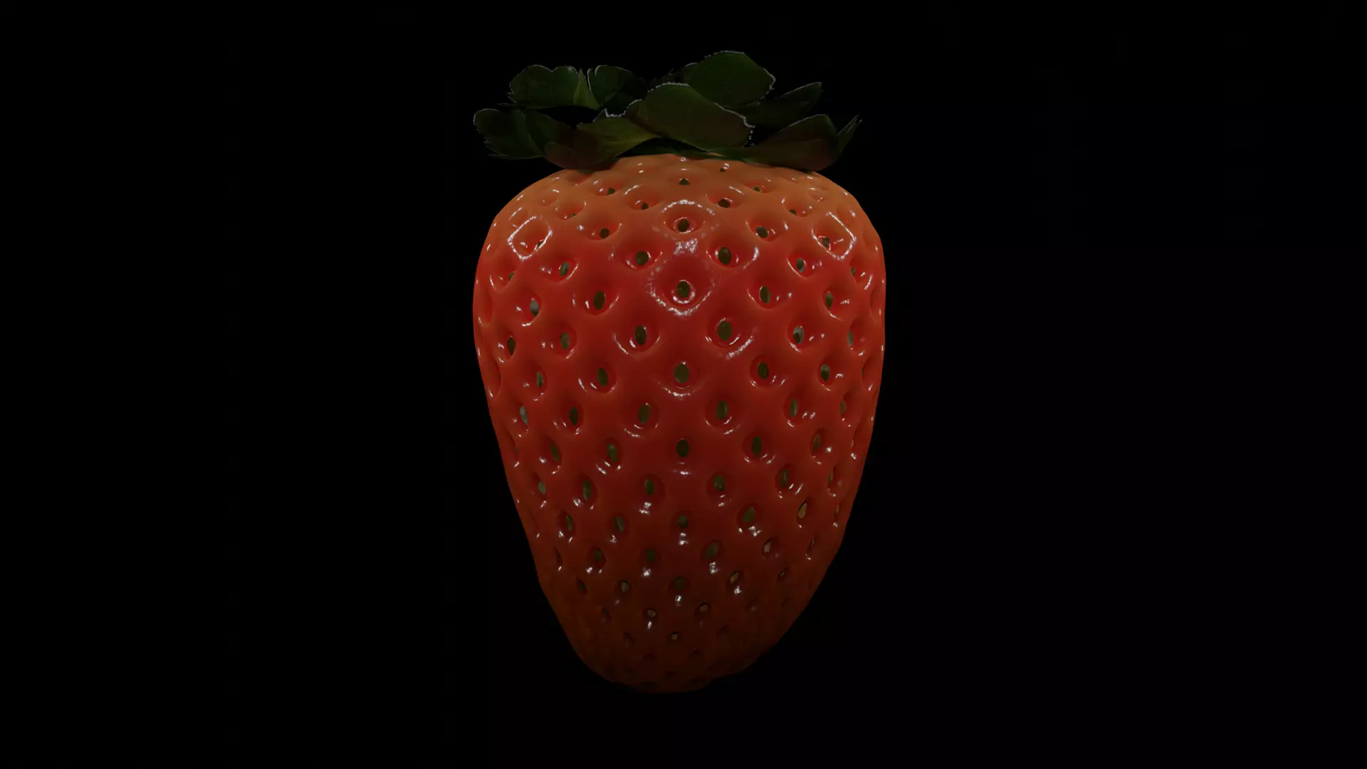 strawberry 3D model_0