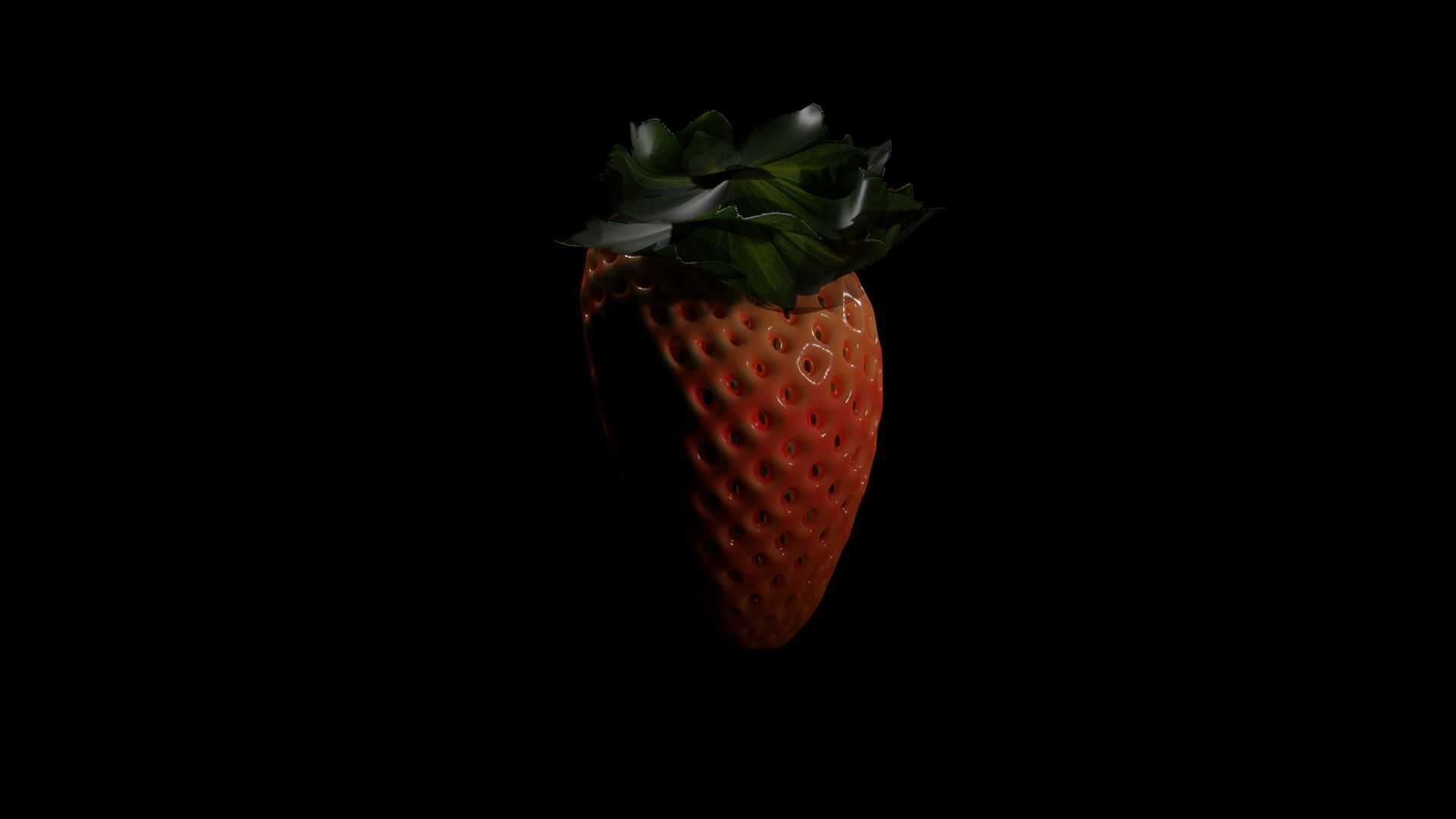 strawberry 3D model_3