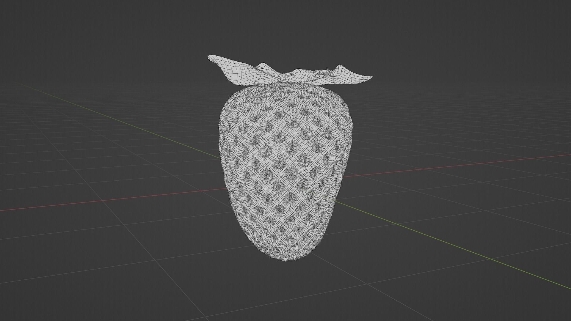 strawberry 3D model_5