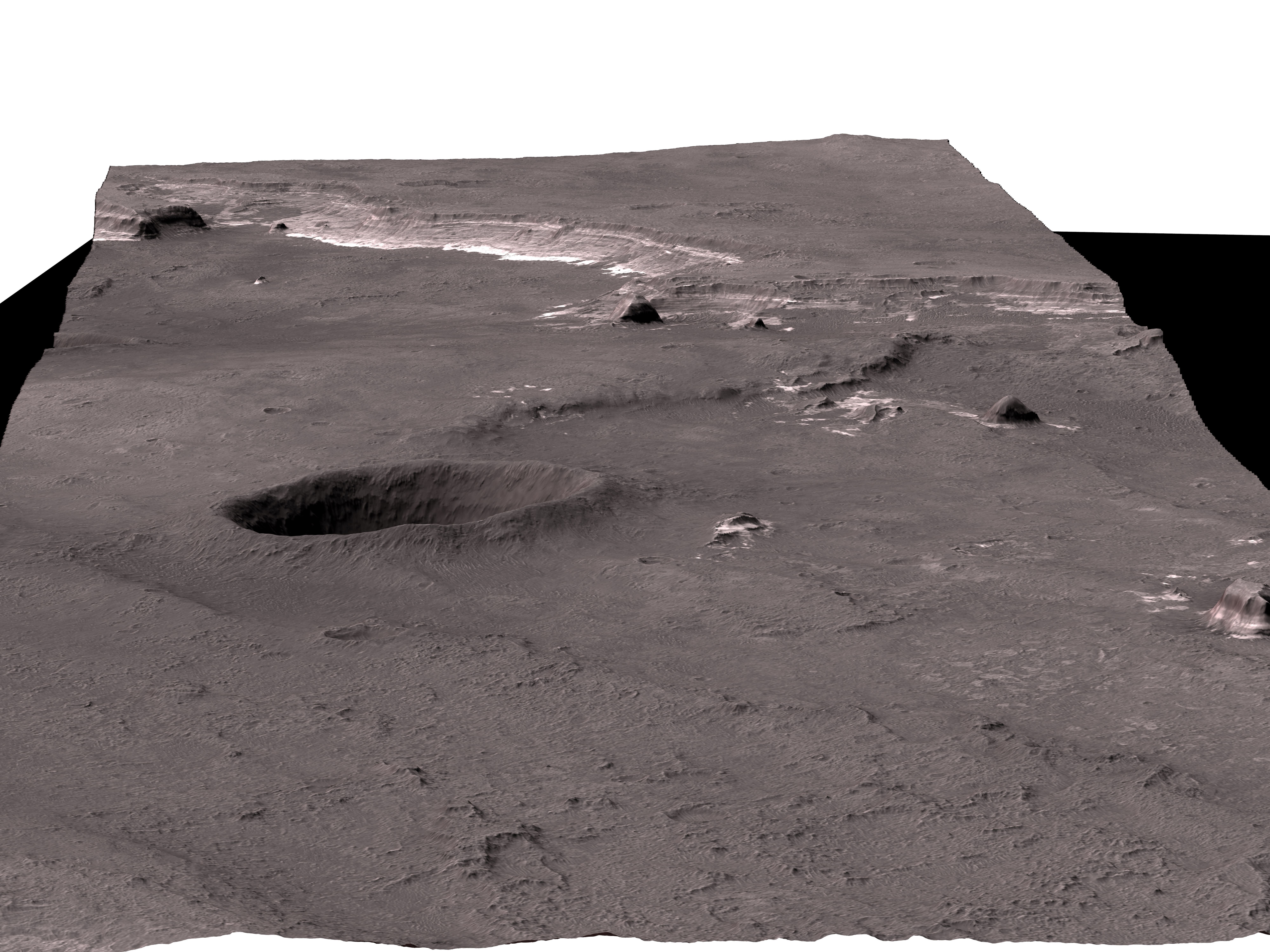 MARS VR - Proposed Exploration Site in Ladon Valles 3D model_2