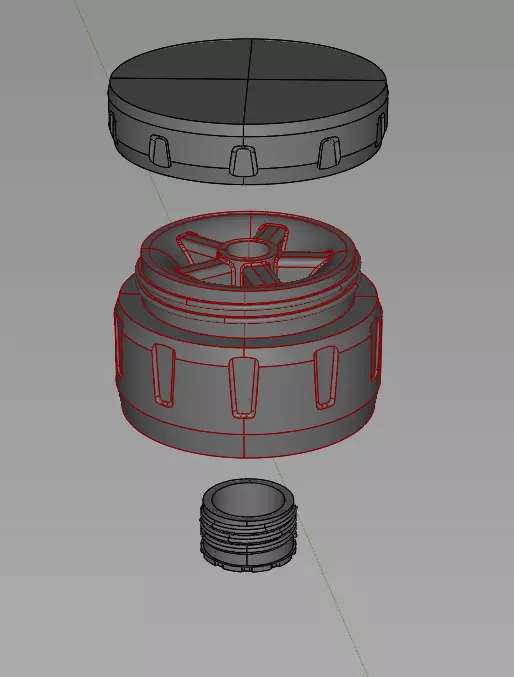 MSR Guardian Purifier - PET Adapter 3D print model_0