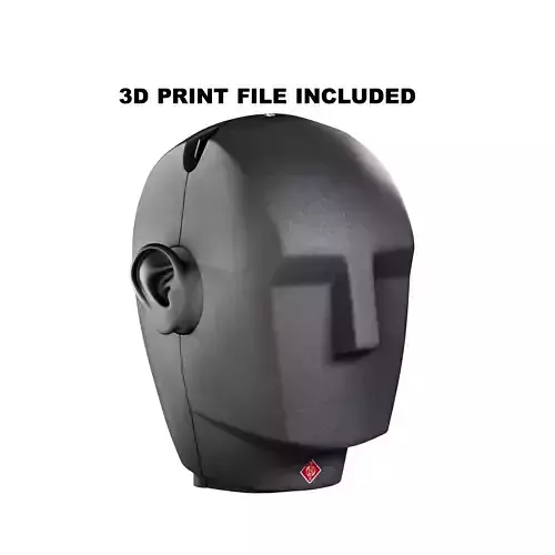 Neumann KU 100 Binaural Microphone Dummy Head 3D Print Ready 3D model