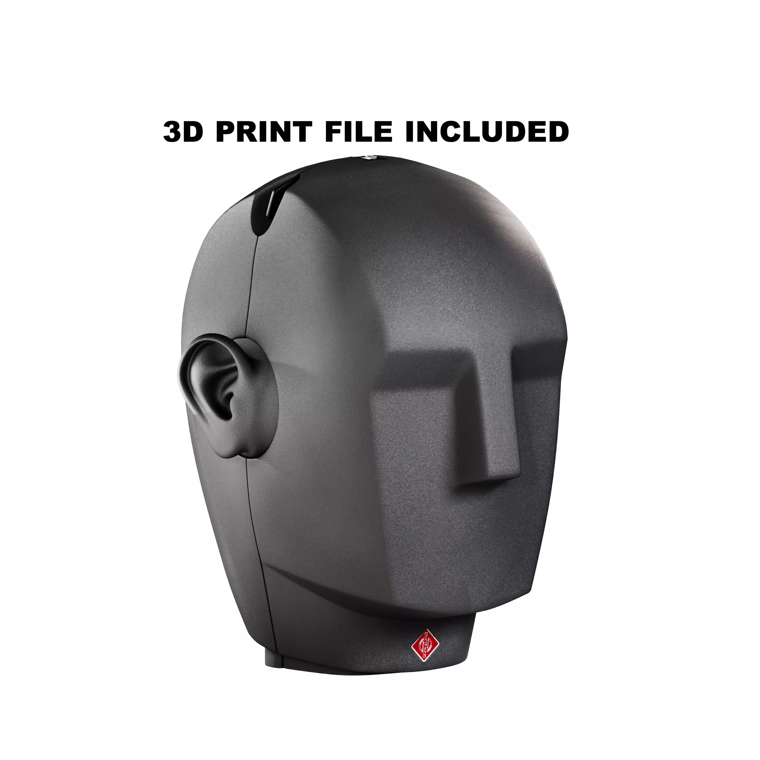 Neumann KU 100 Binaural Microphone Dummy Head 3D Print Ready 3D model_0