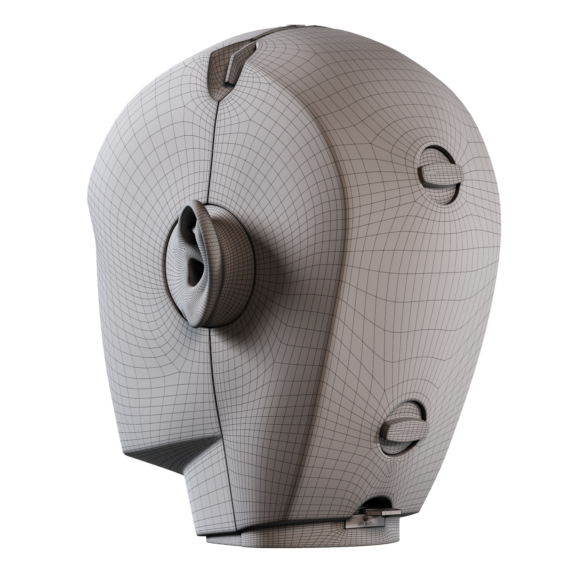 Neumann KU 100 Binaural Microphone Dummy Head 3D Print Ready 3D model_11