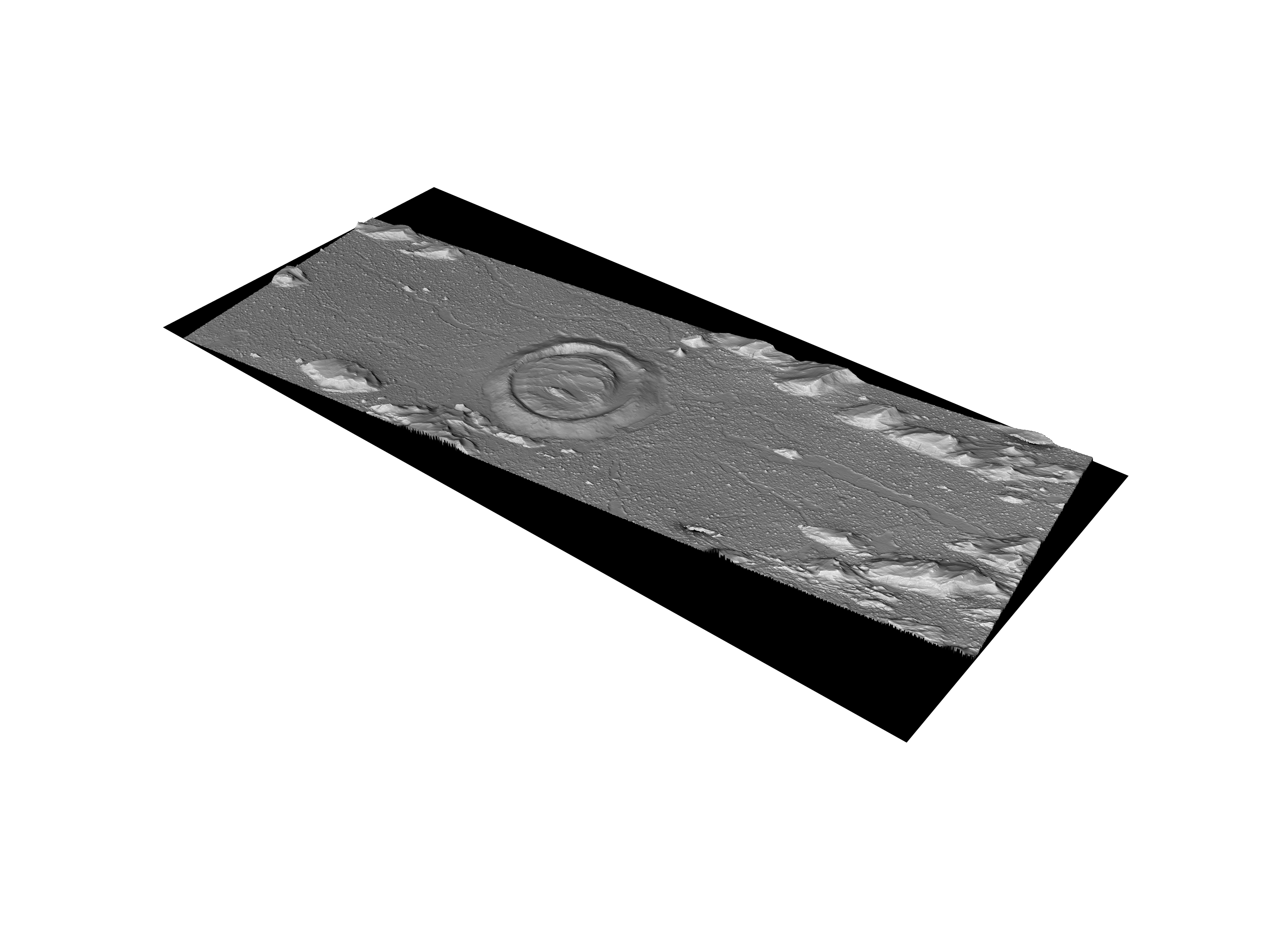 MARS VR - Bullseye Crater of Medusae Fossae 3D model