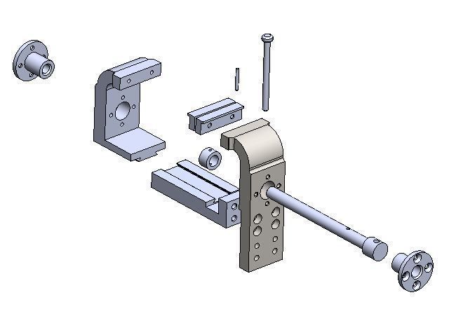Clamp machine tool 3D print model_1