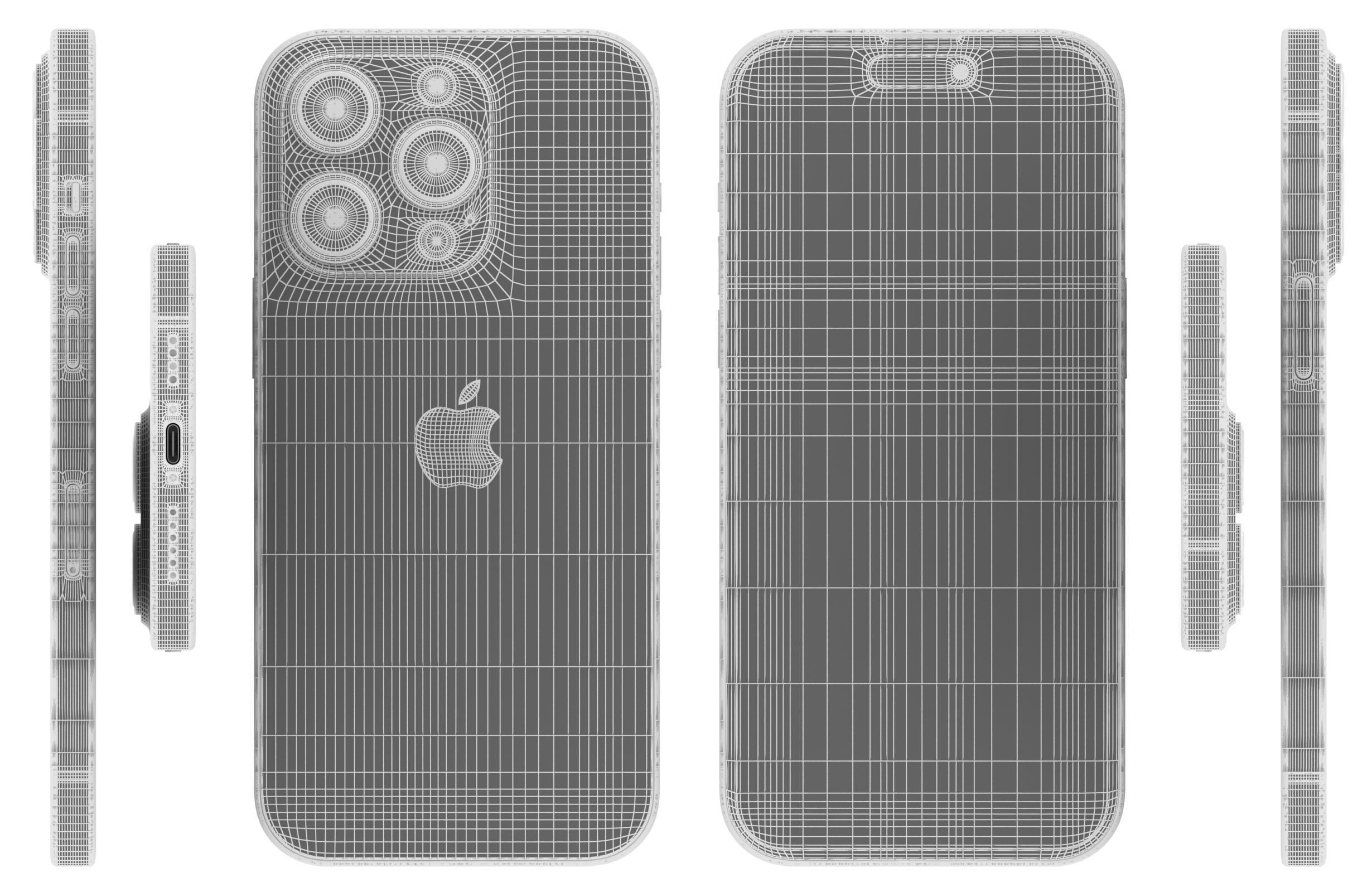 Apple iPhone 14 Pro Max Black 3D model_17