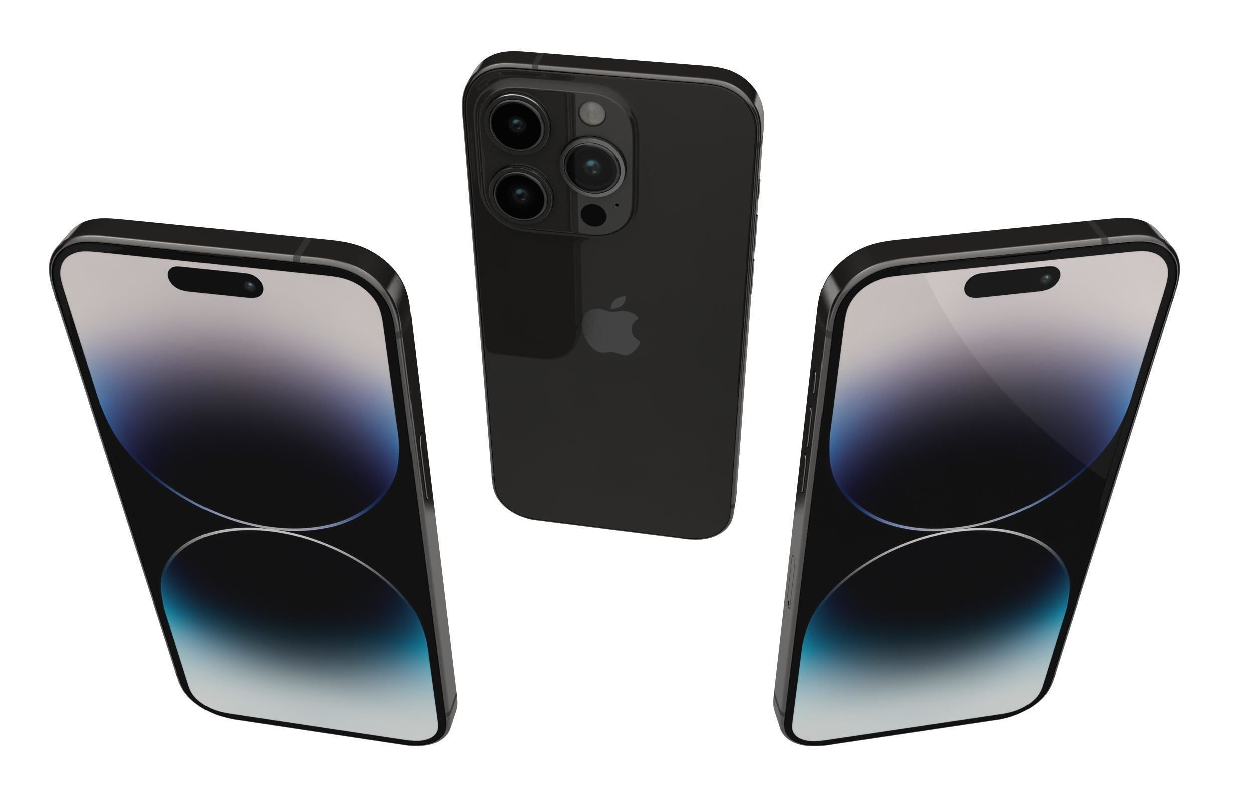 Apple iPhone 14 Pro Max Black 3D model_1