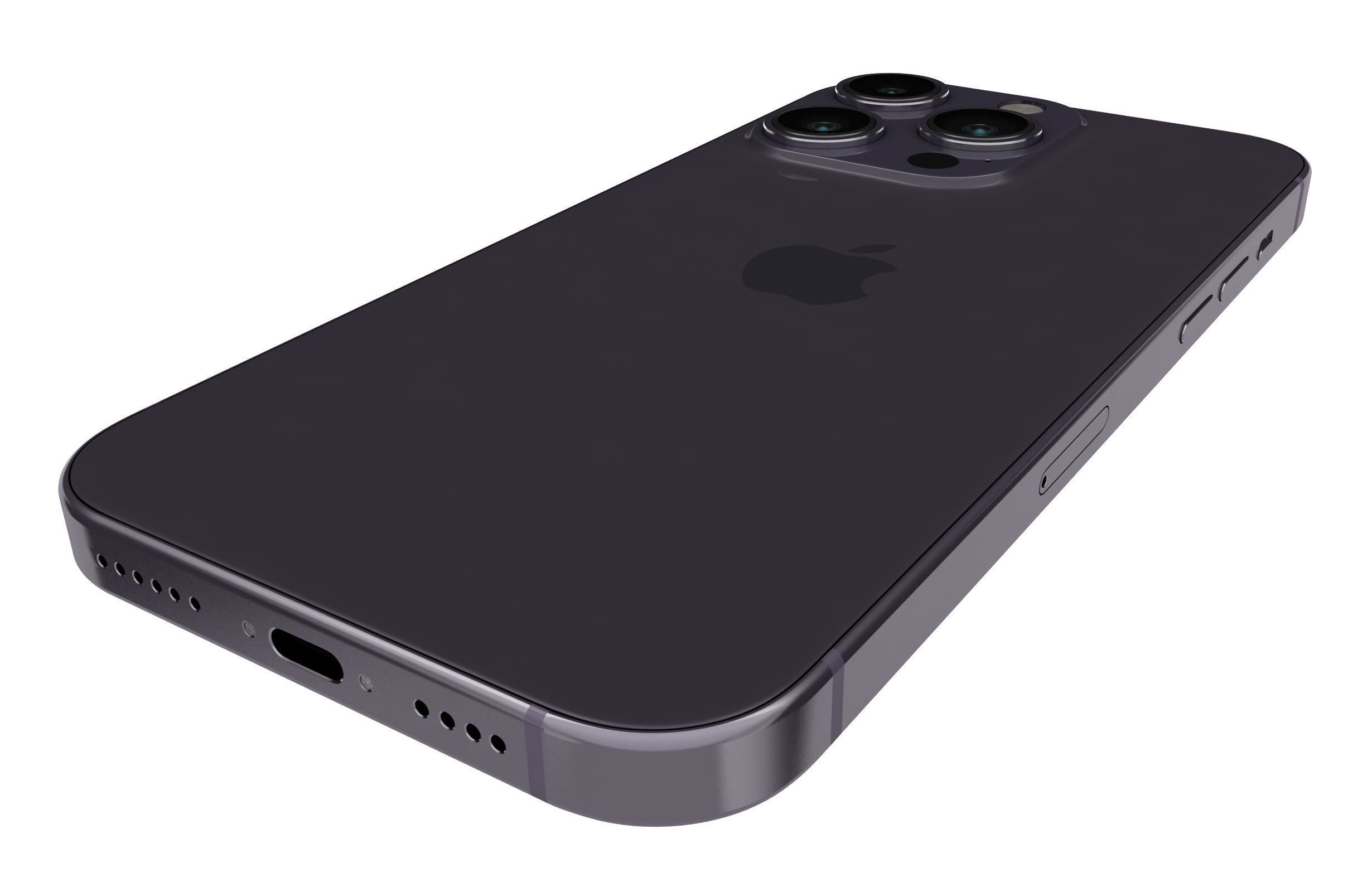 Apple iPhone 14 Pro Max Purple 3D model_14