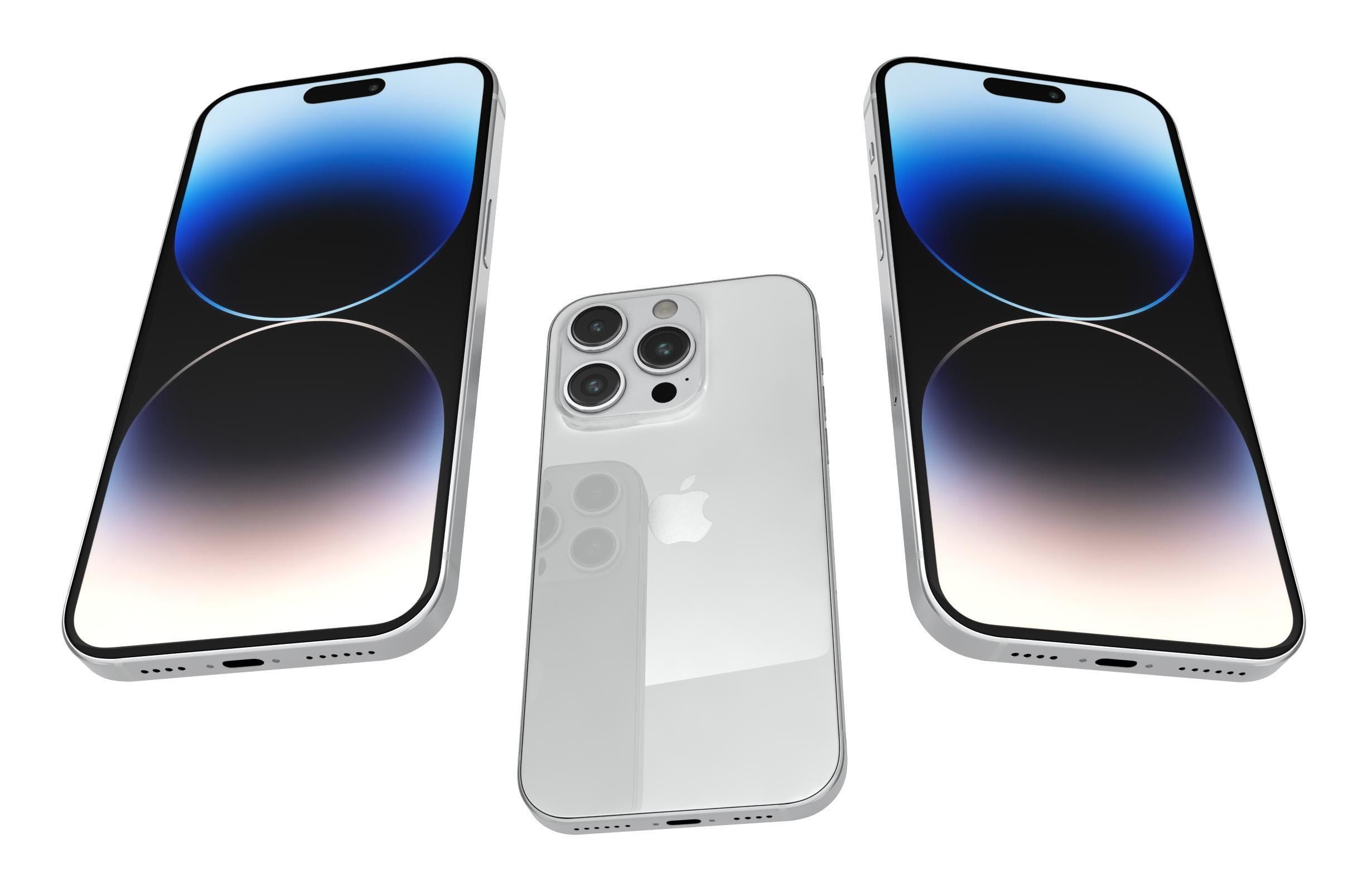 Apple iPhone 14 Pro Max White 3D model | CGTrader