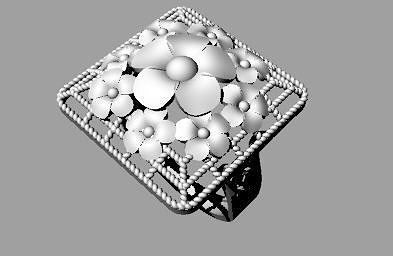 Fashion ring stl file 3D print model