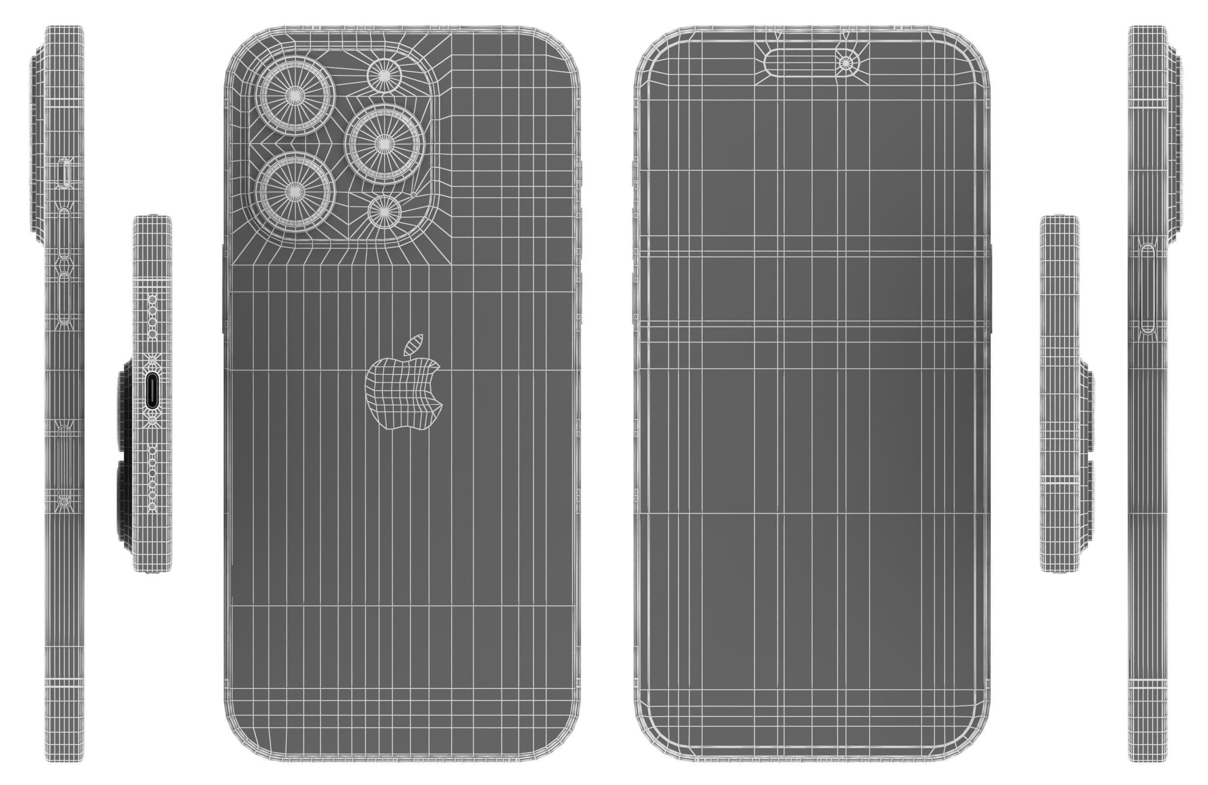 Apple iPhone 14 Pro Max All Colors 3D model_65