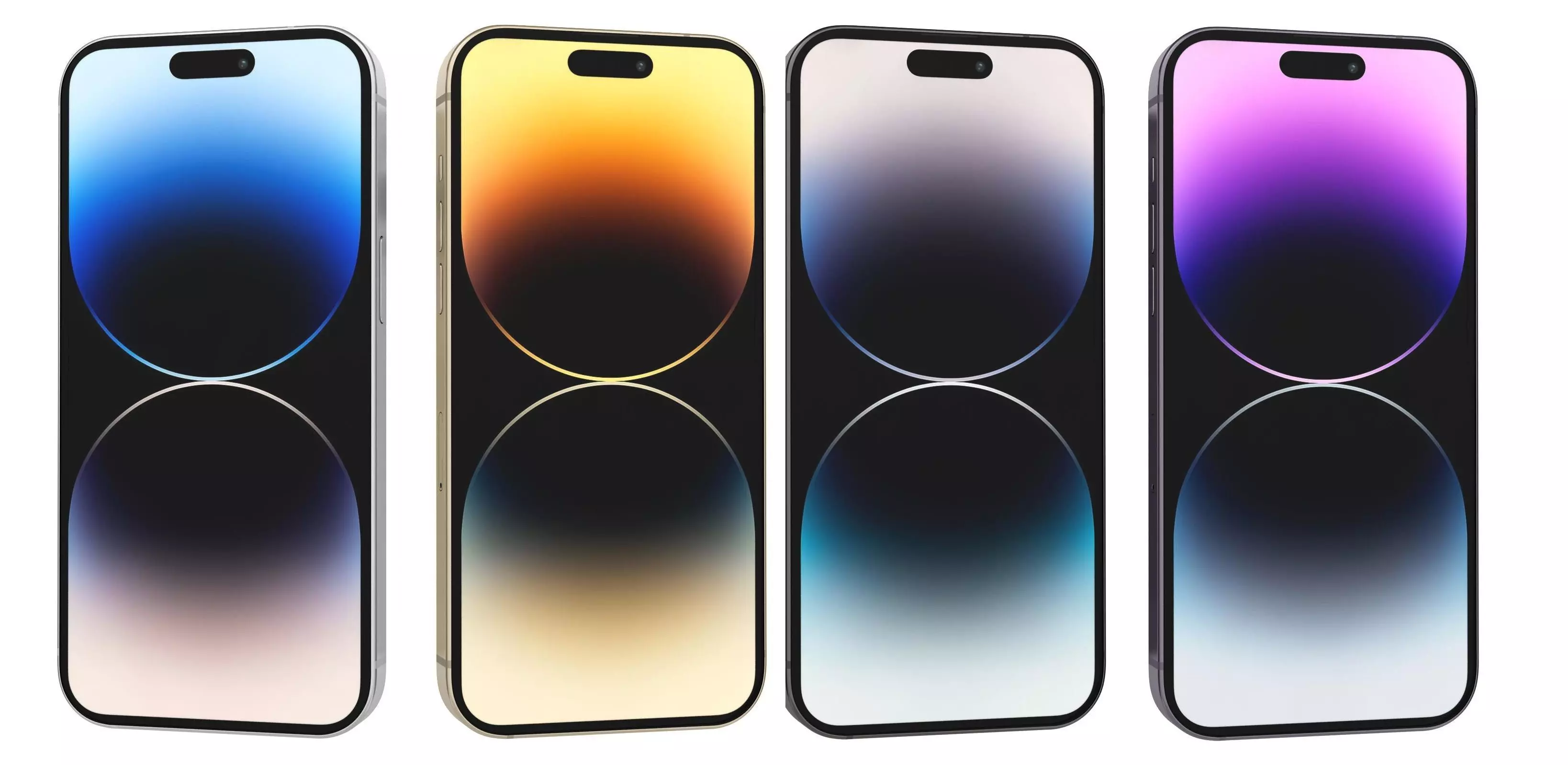Apple iPhone 14 Pro Max All Colors 3D model_0