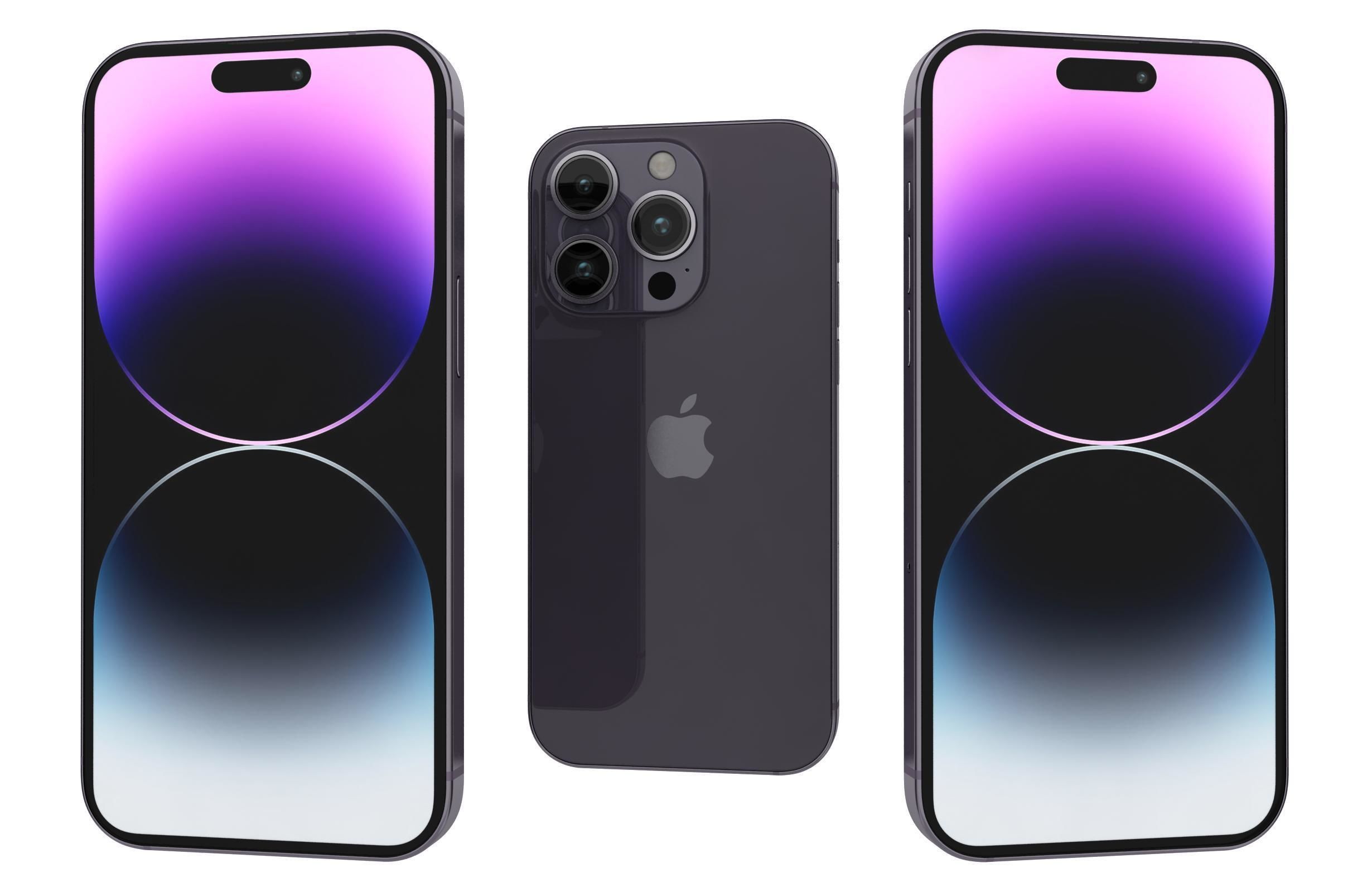 Apple iPhone 14 Pro Max All Colors 3D model_2