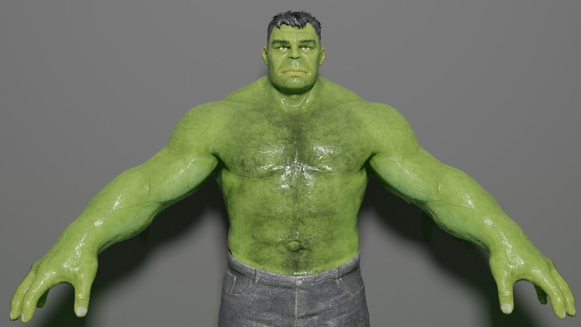 Hulk 3d model 3D model_2