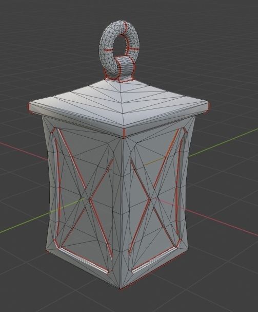 Hanging Lamp Free low-poly 3D model_2