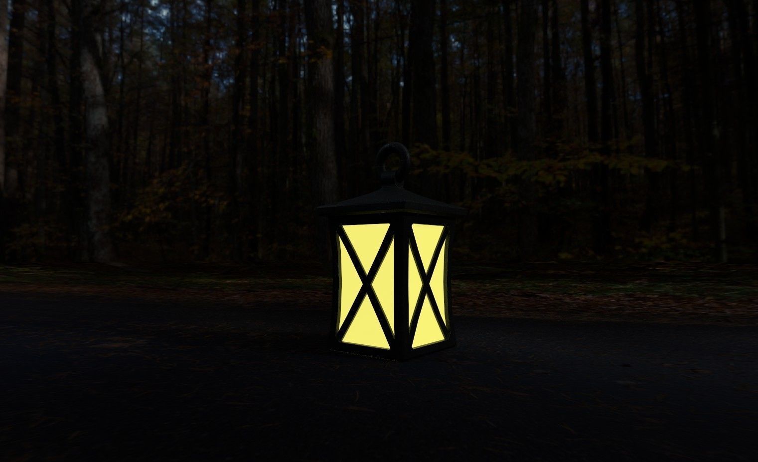 Hanging Lamp Free low-poly 3D model_1