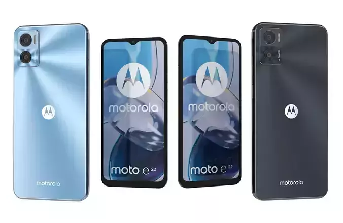Motorola Moto E22 Black And Blue