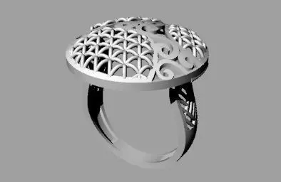 Fashion ring  3D print model_0