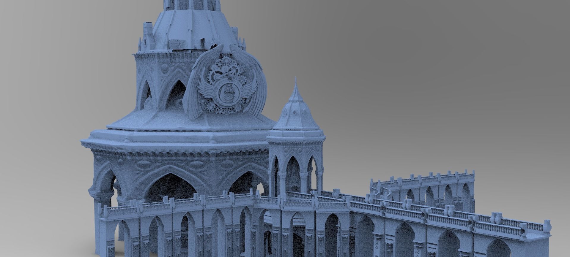 Steampunk Bridge Medieval 2 models   3D model_1