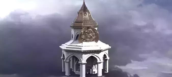 Steampunk Medieval Tower 4