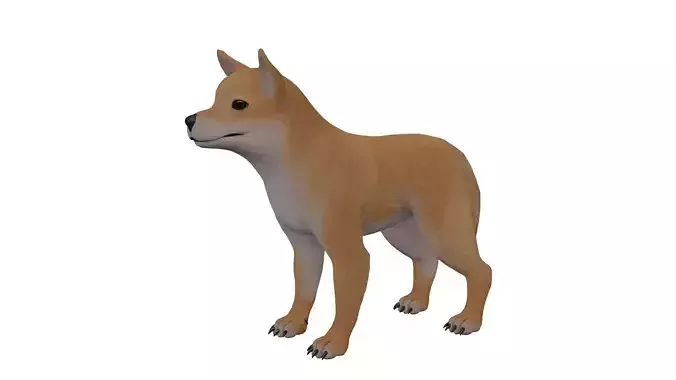 Floki Dog Low-poly 3D model