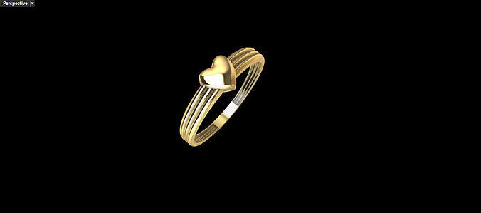Ring heart 2022 3D print model