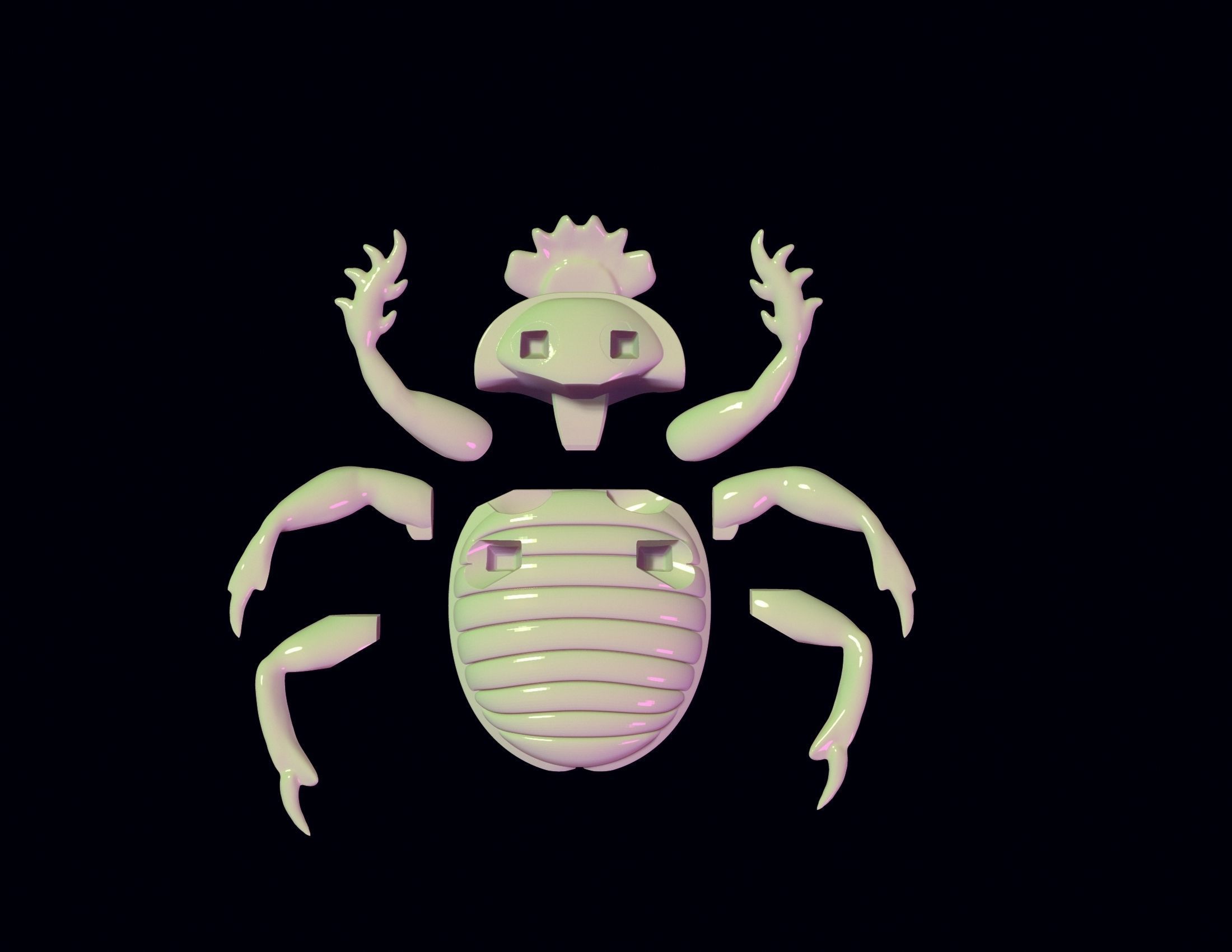 Scarab Beetle Toy 3D print model_9