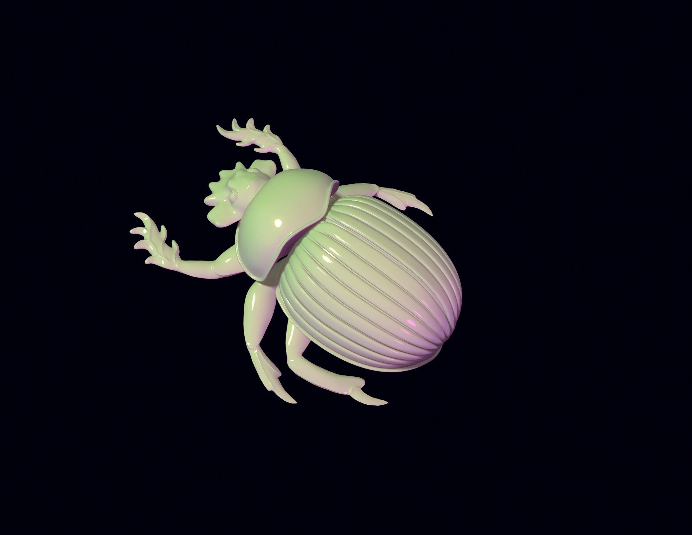 Scarab Beetle Toy 3D print model_2