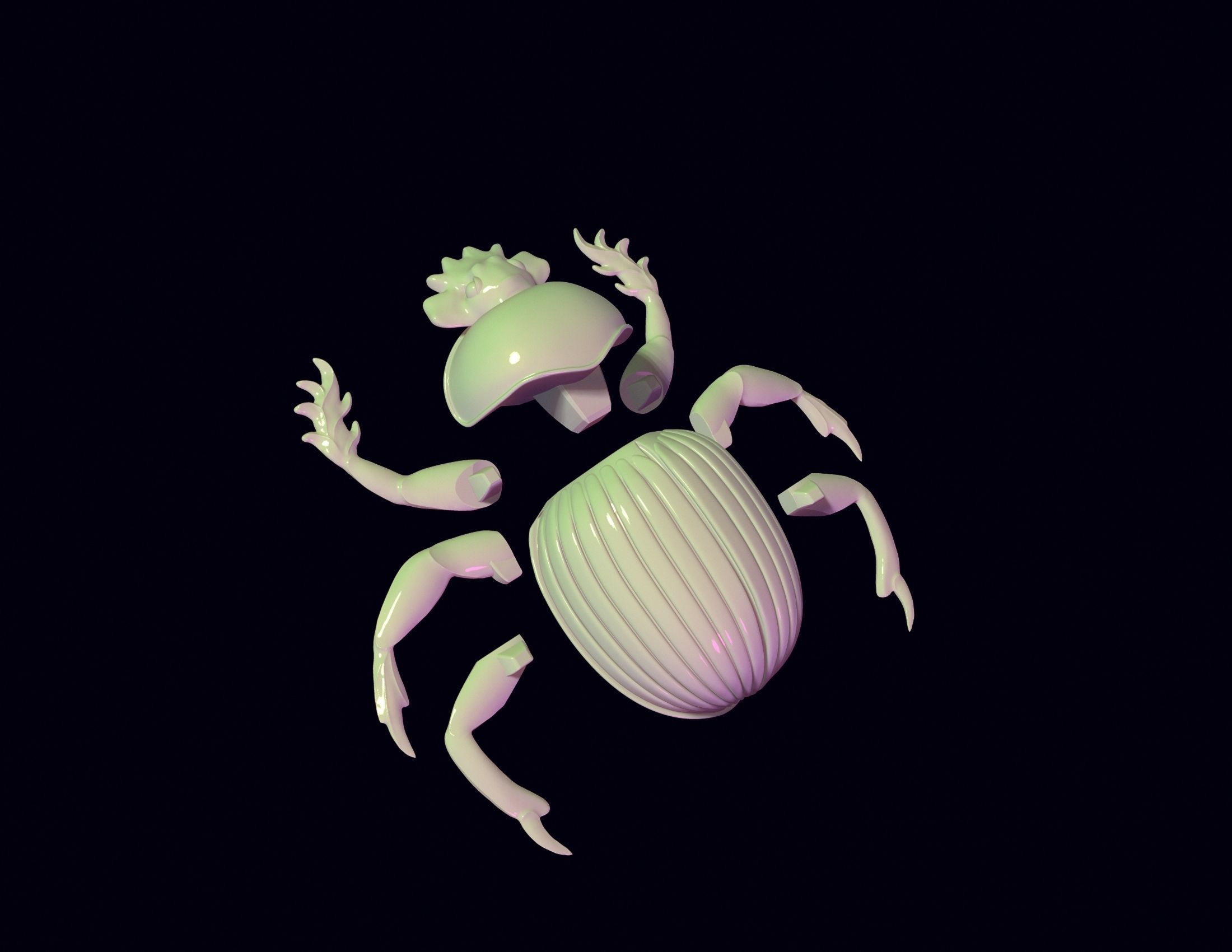 Scarab Beetle Toy 3D print model_11