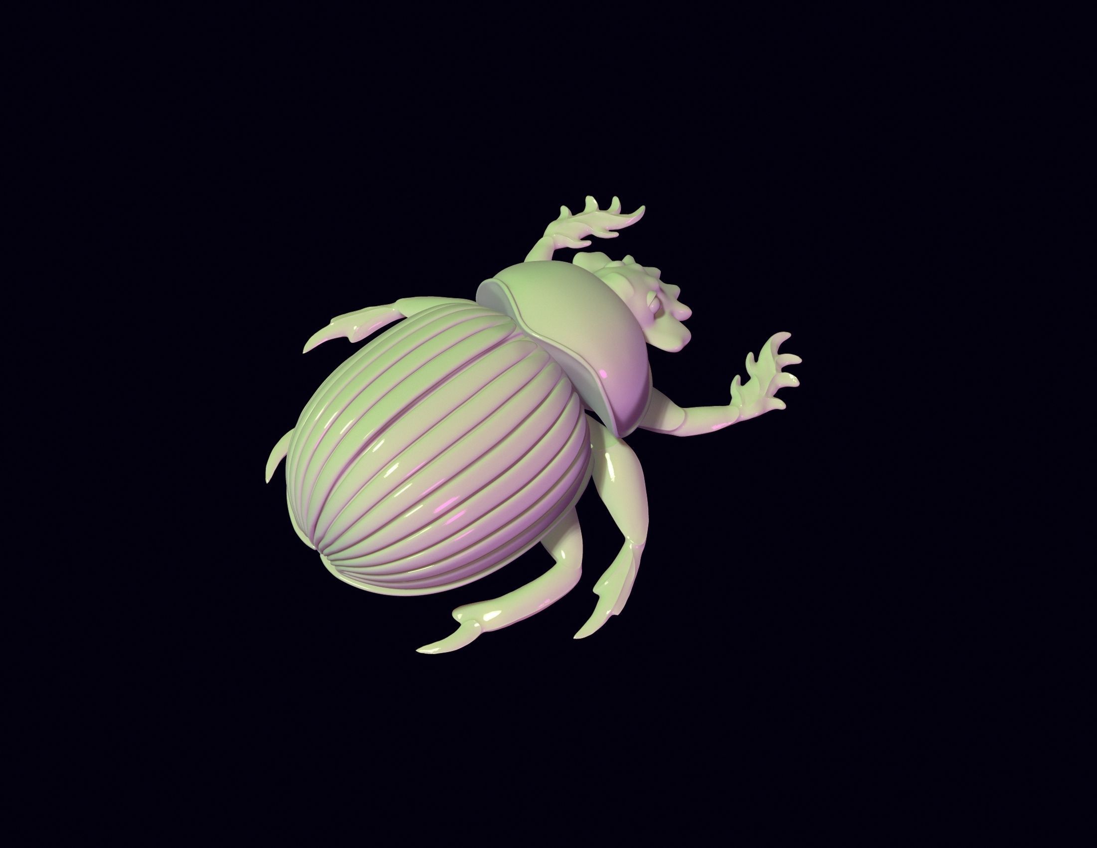 Scarab Beetle Toy 3D print model_5