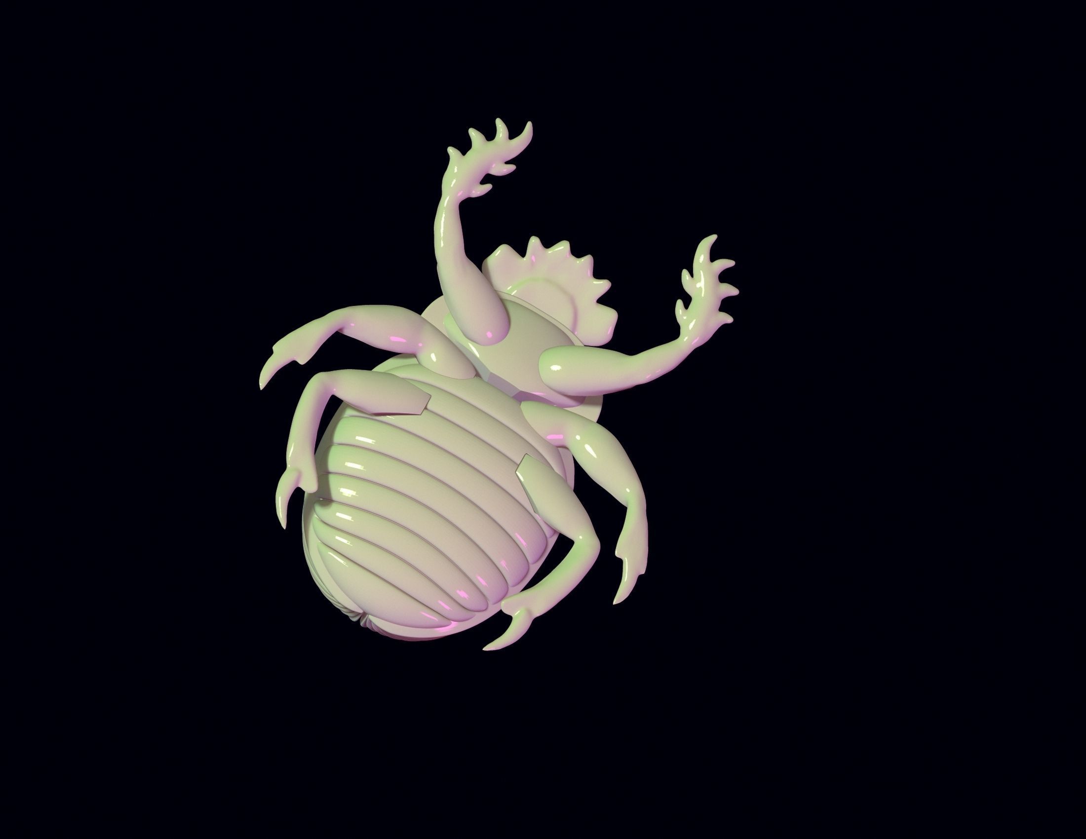 Scarab Beetle Toy 3D print model_4