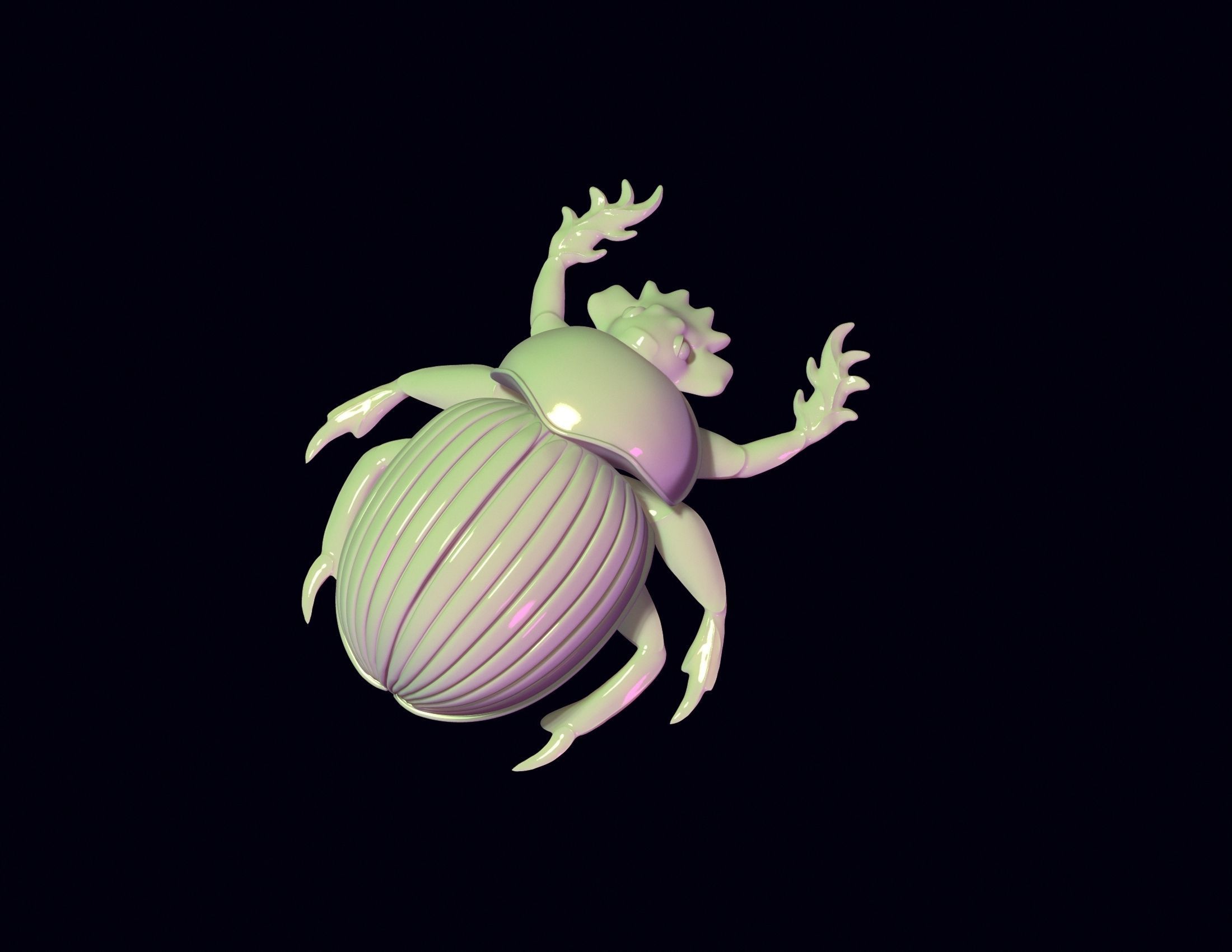 Scarab Beetle Toy 3D print model_3