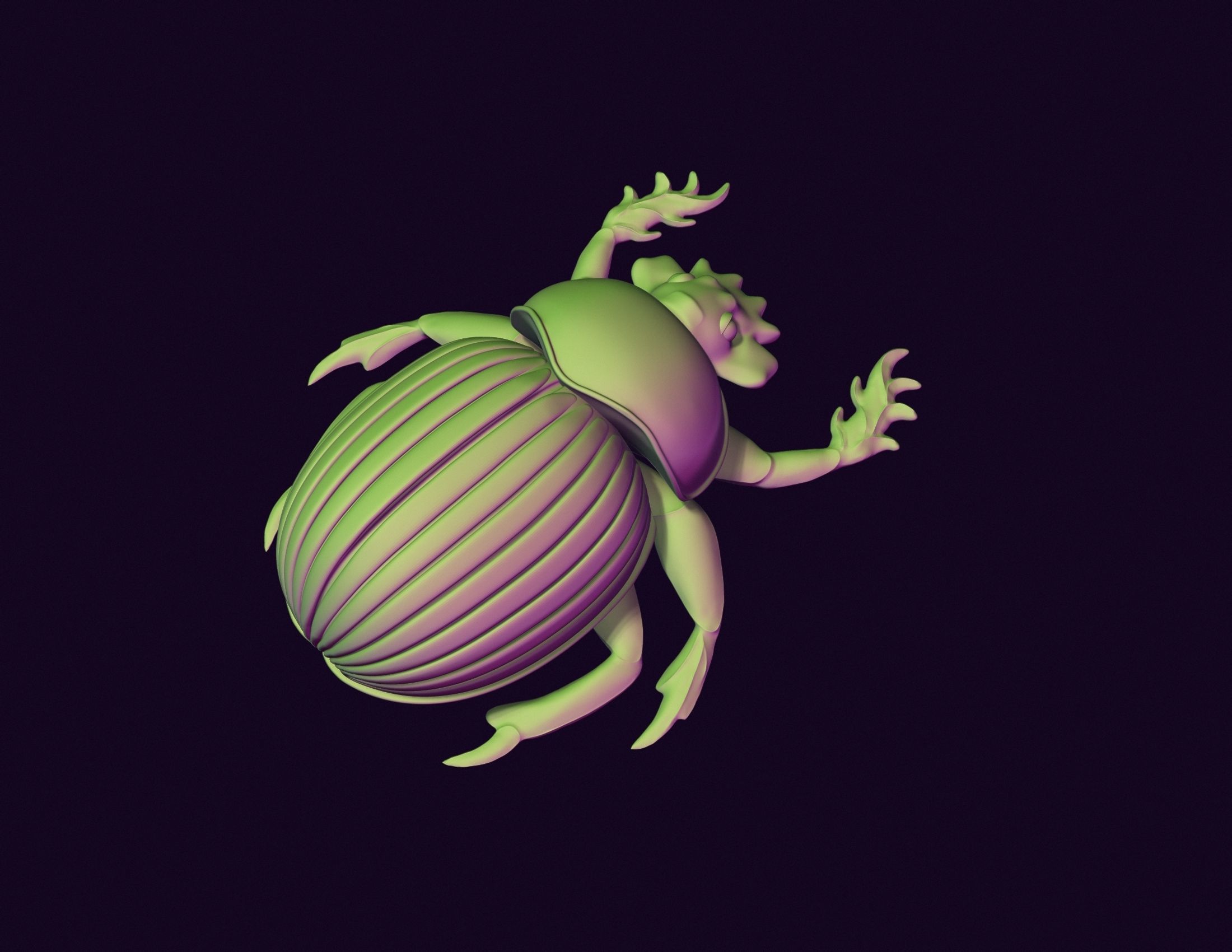 Scarab Beetle Toy 3D print model_17