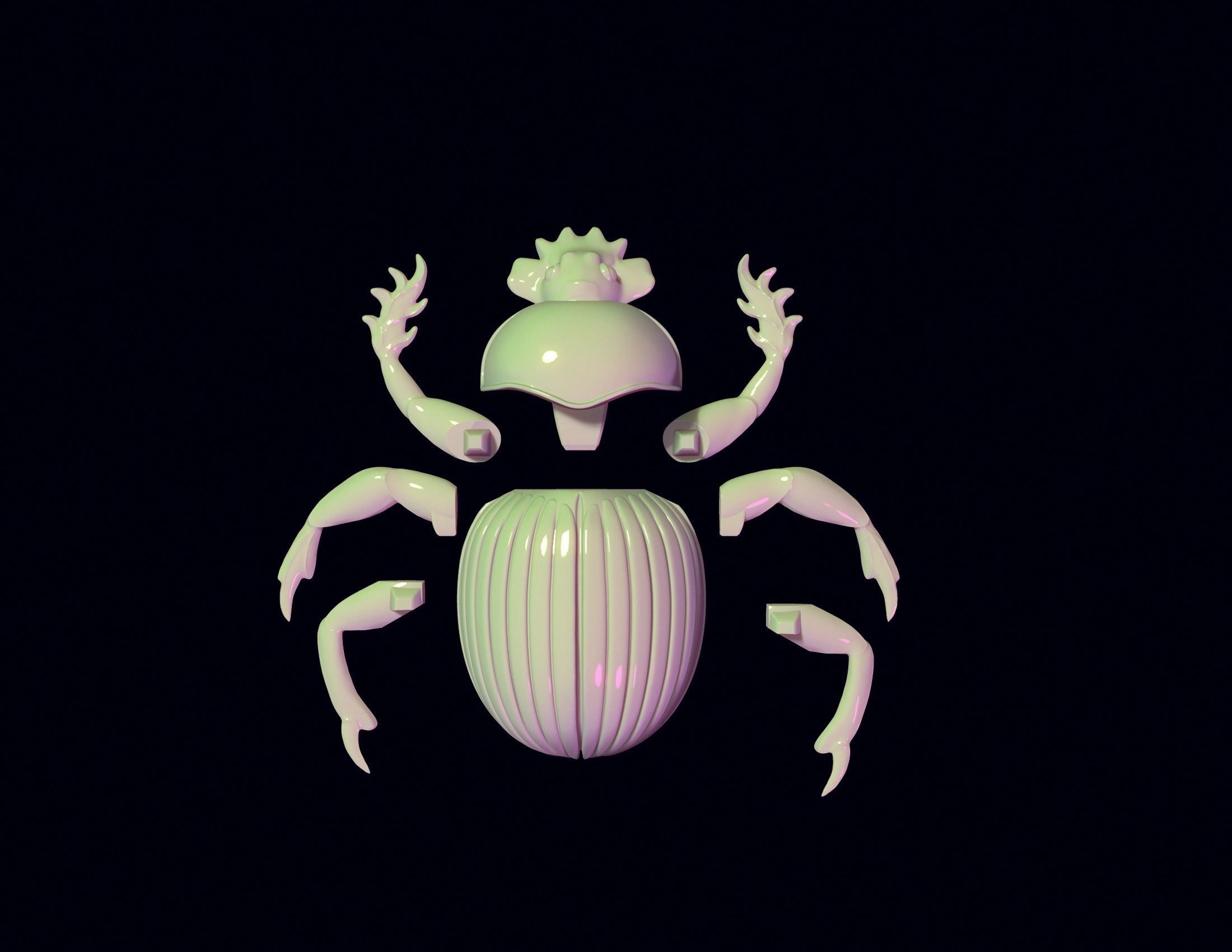 Scarab Beetle Toy 3D print model_1