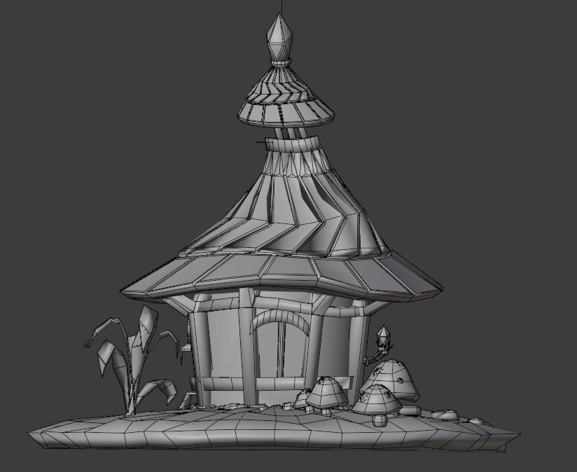 Fairy House Free 3D model_10